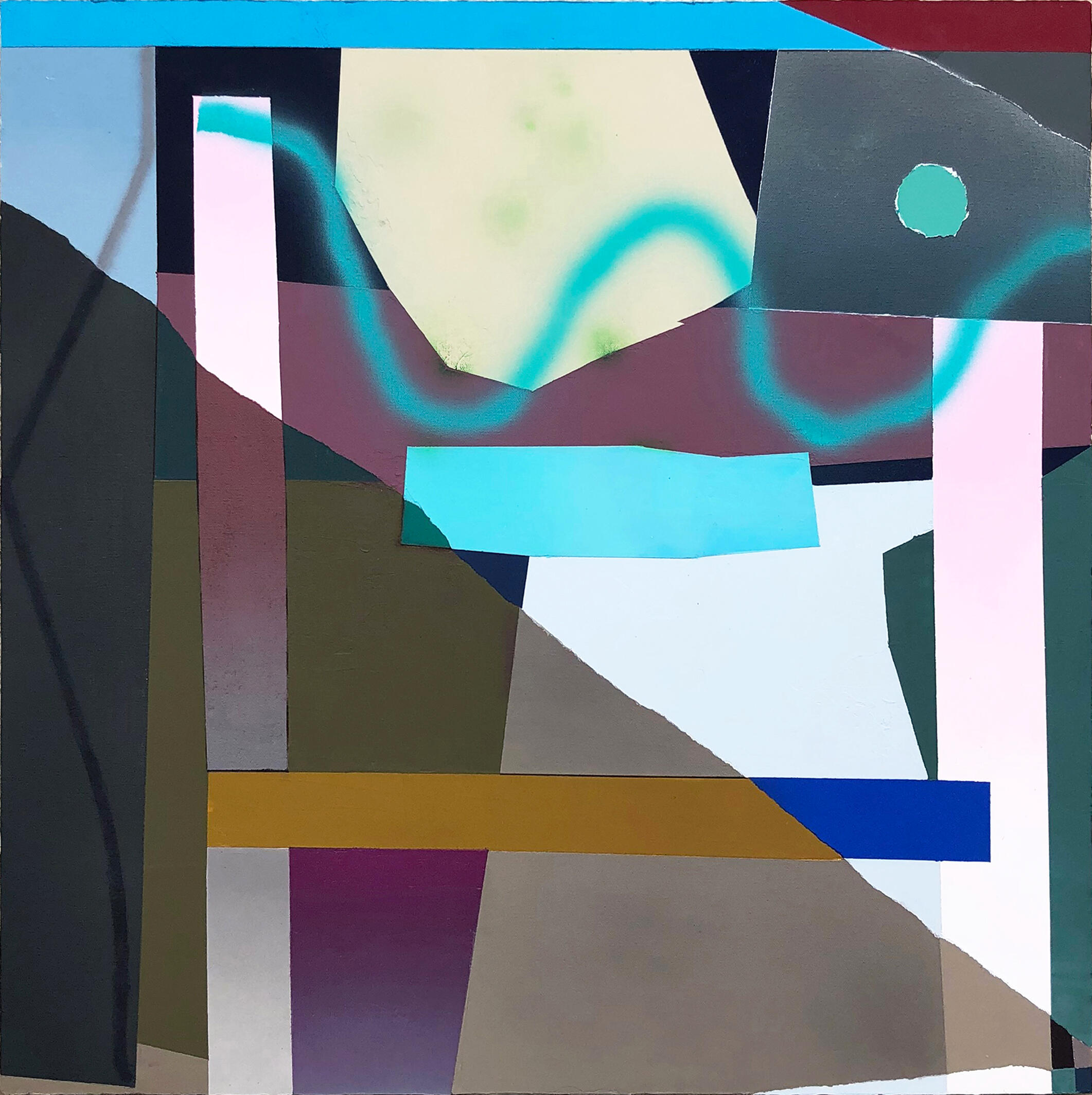Reflection abstract painting